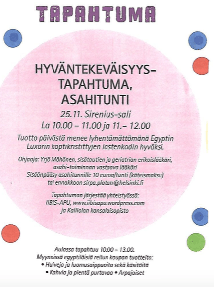 Kalliolan tapahtuma 25.11.2017